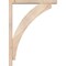 Ekena Millwork Thorton Block Smooth Bracket w/ Offset Brace, Douglas Fir, 3 1/2"W x 22"D x 30"H BKT0402X22X30THR05SDF - alternate 3